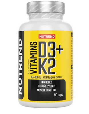 Nutrend Vitamins D3 + K2 for Bone Health and Immune Support 90 Caps