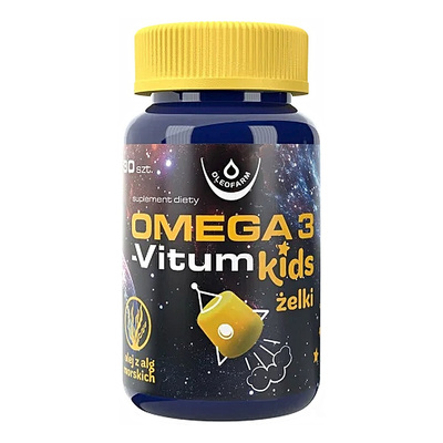 Oleofarm Omega 3-Vitum Kids DHA + EPA Lemon 30 Gummies