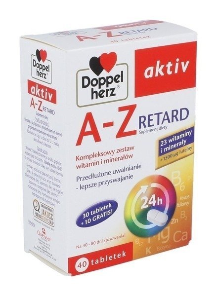 Doppelherz AKTIV AZ RETARD 40 TABLE optimal energy well-being of resistance