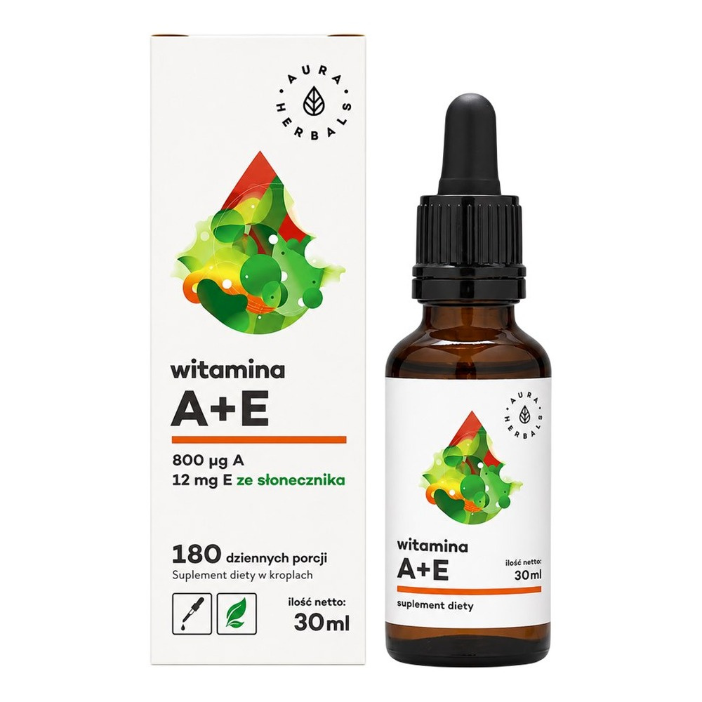 AURA HERBALS Vitamins A + E Olive Oil Drops 30ml