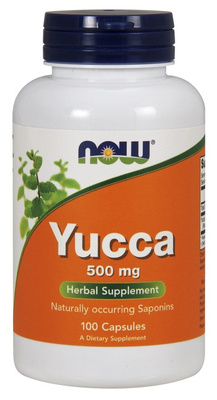 NOW Foods Yucca 500mg Supplement with Saponins 100 Capsules