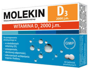 Molekin D3 2000 jm 60 tablets