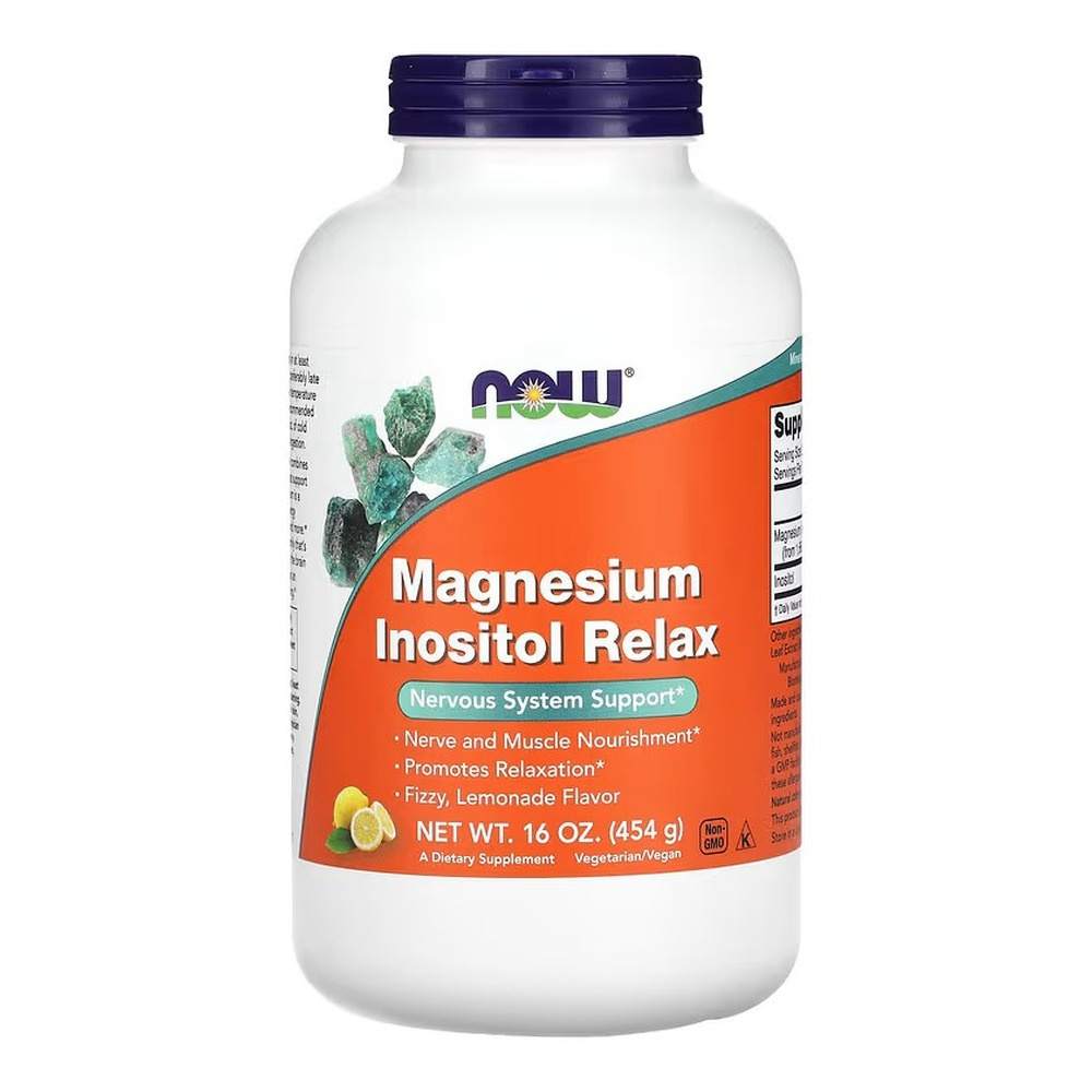 NOW® Magnesium Inositol Relax Powder Supports Relaxation and Mood 454g
