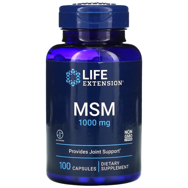 MSM, 1000mg - 100 caps
