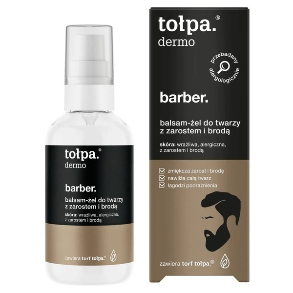 Tolpa Dermo Men Barber Hydrating Balm-Gel for Stubble and Beard 75ml