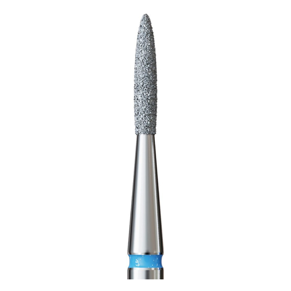 IQ Nails Diamond Nail Drill Bit Long Flame Medium Fine 1.4mm For Manicure Pedicure 243R.524.014 1 Piece