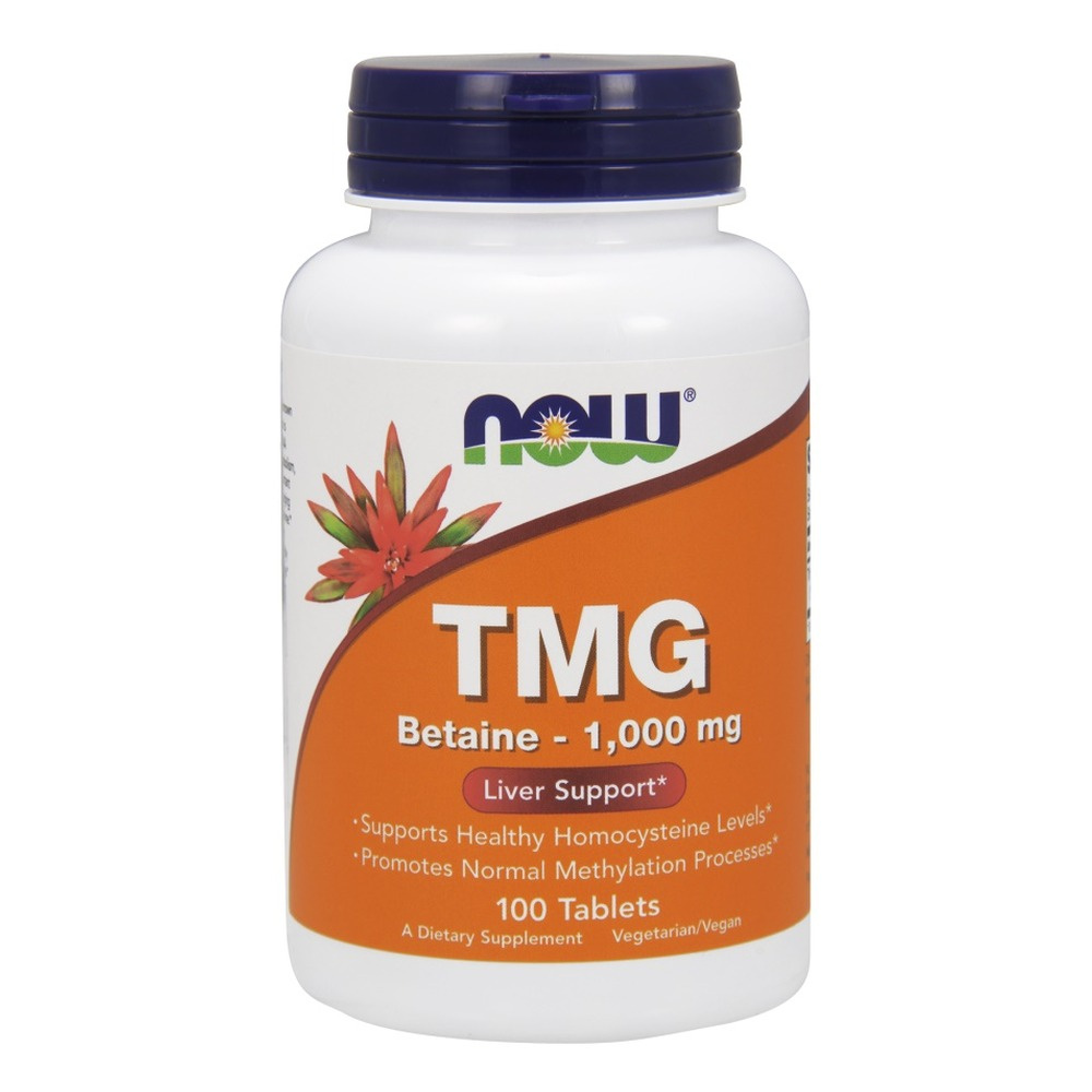 Now Foods TMG Trimethylglycine 1000mg Supports Liver Detoxification100 tabs