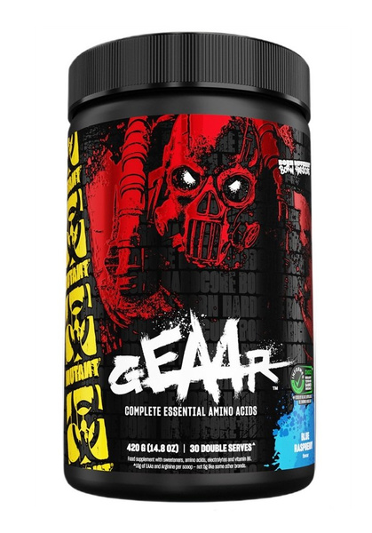 Mutant GEAAR EAA Amino Acids in Powder Blue Raspberry Flavour For Muscle Growth and Recovery Support 420g