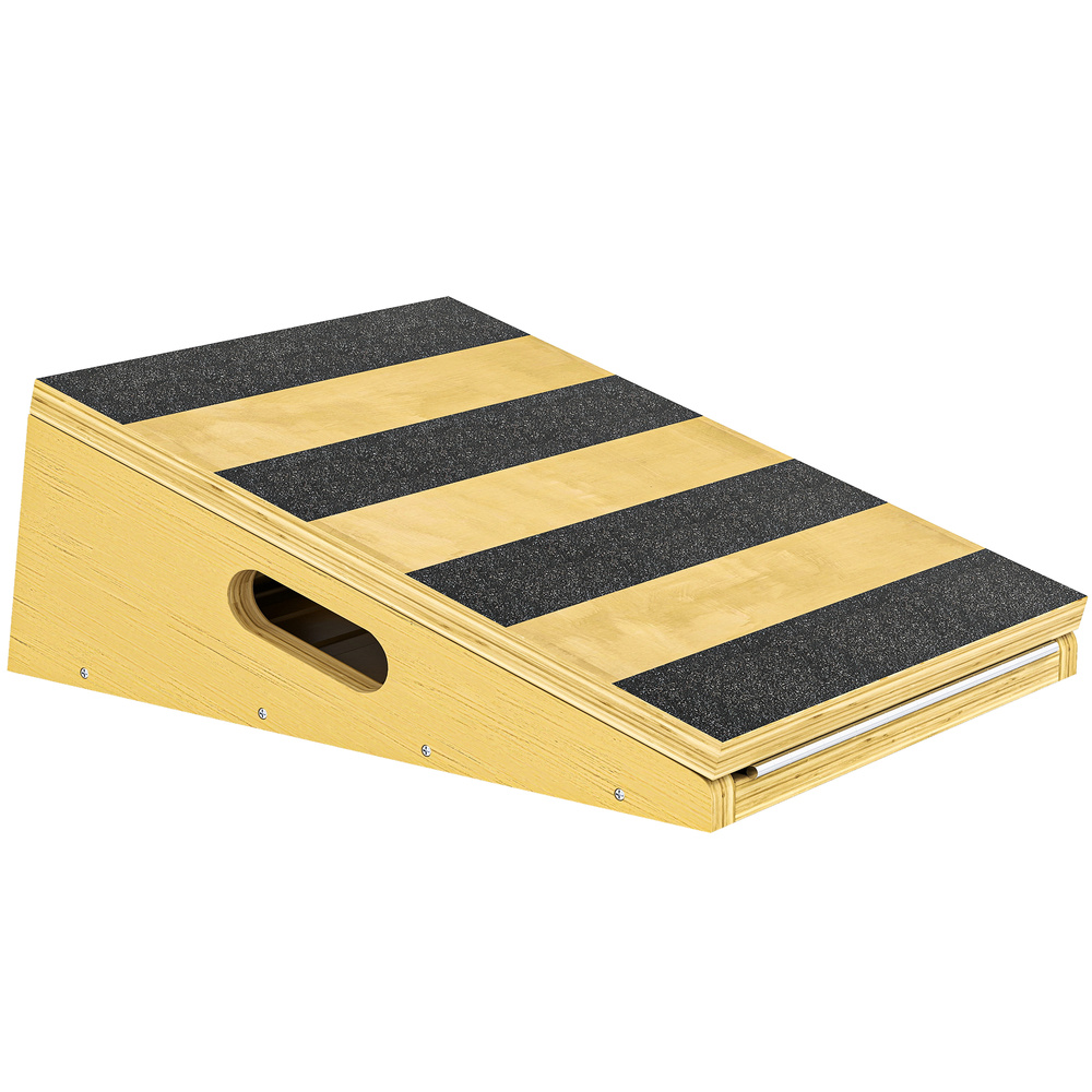 SPORTNOW Portable Slant Board, Adjustable Incline Board Calf Stretcher with Extra Side-Handle Design for Home Gym