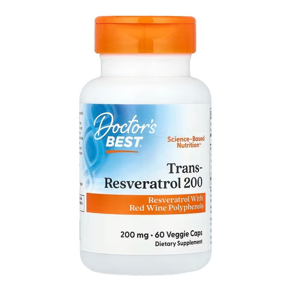 Trans-Resveratrol with ResVinol, 200mg - 60 vcaps