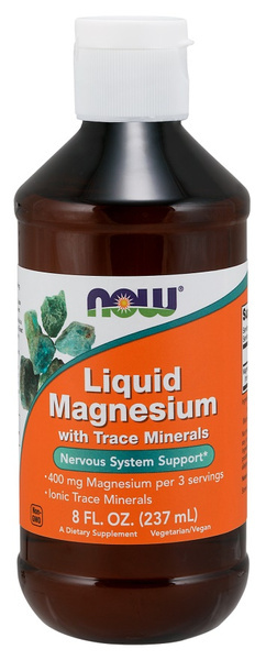 NOW Foods Magnesium Liquid for Muscles and Nervous System 237ml