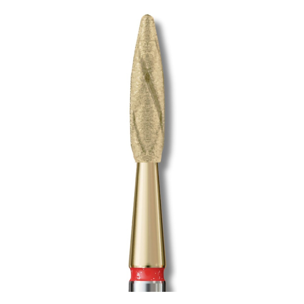 IQ Nails Diamond Nail Drill Bit Long Flame Shaped Fine 2.3mm ZRN Coating 243R.X514.023Z 1 Piece