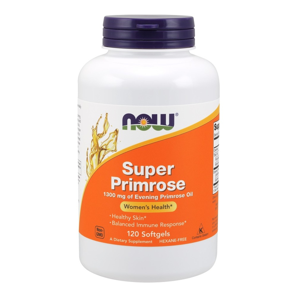 Now Foods Super Primrose 1300mg Evening Primrose Oil for Women's Health 120 Softgels