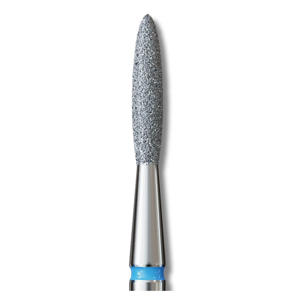 IQ Nails Diamond Nail Drill Bit Long Flame Shaped Medium Fine 1.8mm 243R.524.018 1 Piece