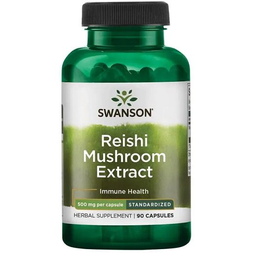 Swanson Reishi 500mg for Immunity and Vitality 90 Capsules