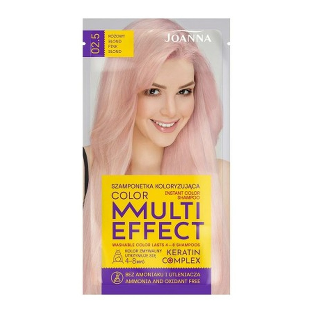 Joanna Multi Effect Color Coloring Shampoo Pink Blonde No. 02.5 35g