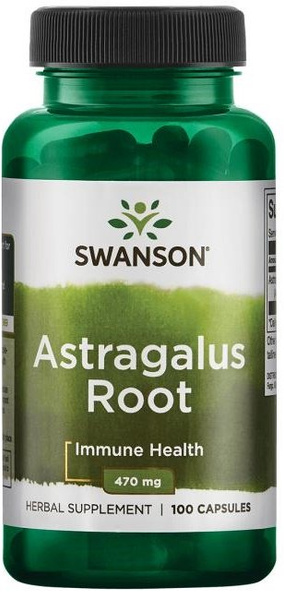 Swanson Astragalus Root 470mg for Immunity and Circulation 100 Capsules