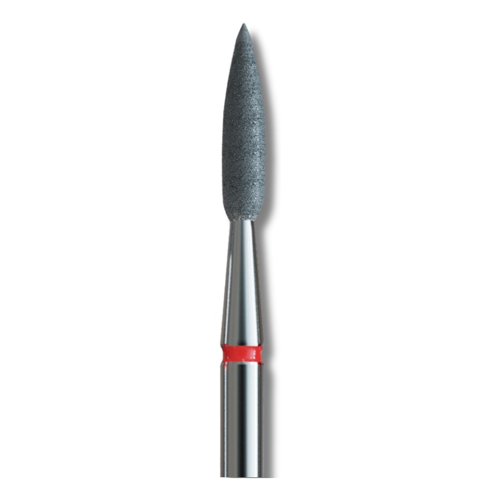 IQ Nails Diamond Nail Drill Bit Flame Shape Fine Grit 2.3mm for Detailed Manicure and Pedicure 243.514.023XL 1 Piece
