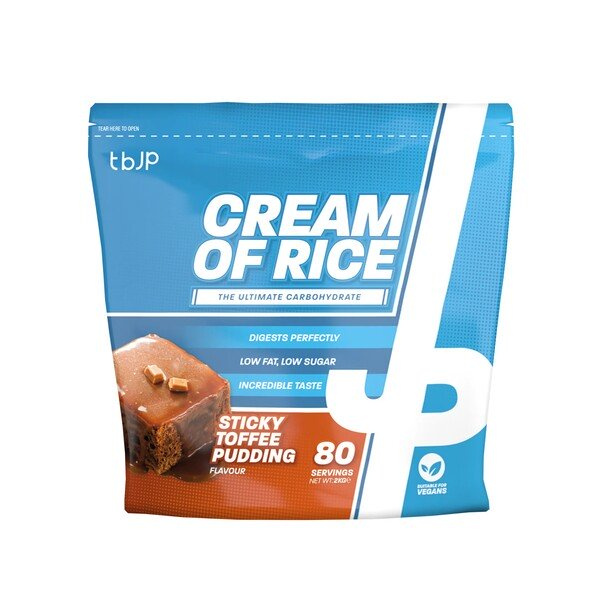 Trained by JP Cream of Rice, Sticky Toffee Pudding - 2000g