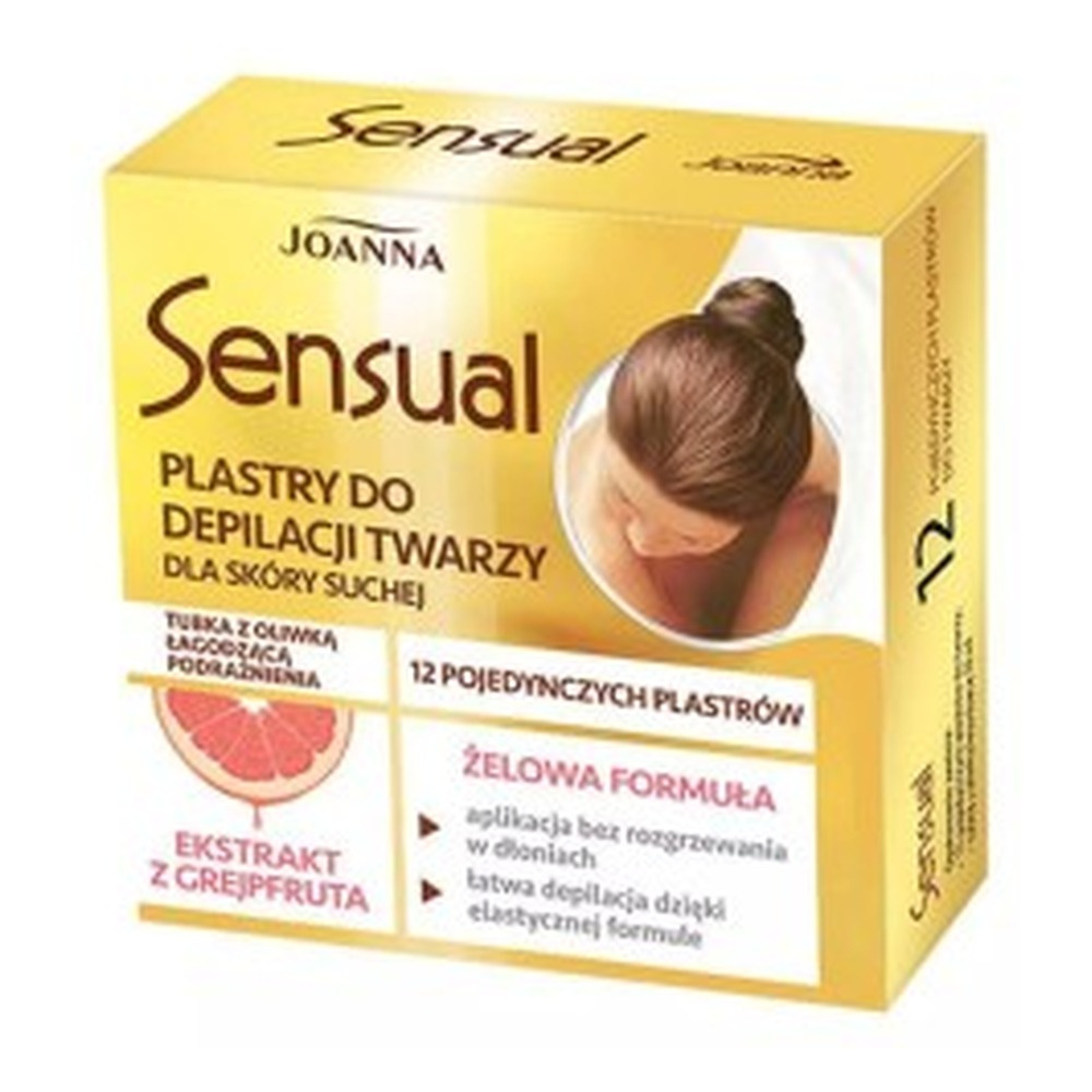Joanna Sensual Facial Hair Removal Gel Patches with Grapefruit 12 Pieces