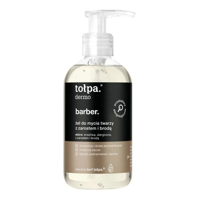 Tolpa Dermo Men Barber Beard and Facial Cleansing Gel 150ml