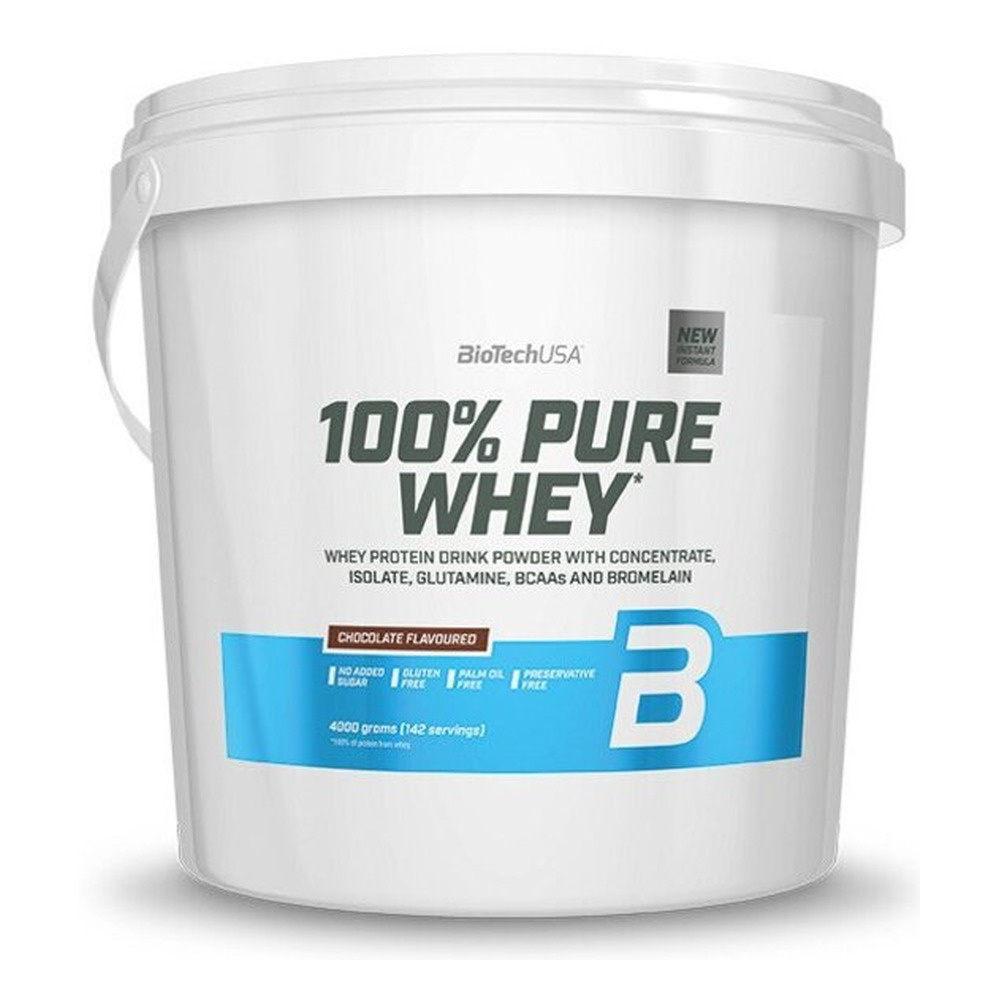 BioTechUSA 100% Pure Whey Hazelnut Flavoured Whey Protein for Muscle Support 4000g