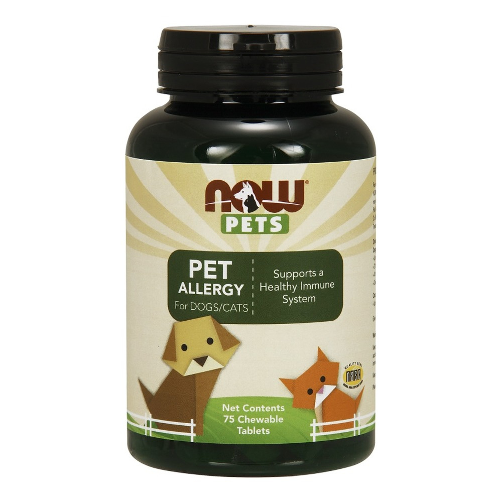 Now Foods Pets Pet Allergy Animal Supplement 75 Tablets