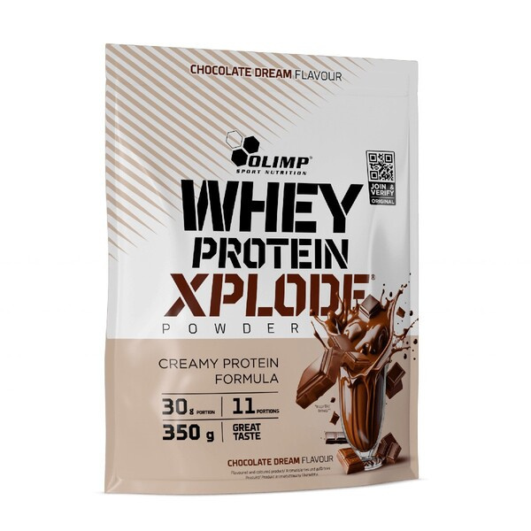 Olimp Nutrition Whey Protein Xplode Protein for Muscle Mass Chocolate Flavoured 350g