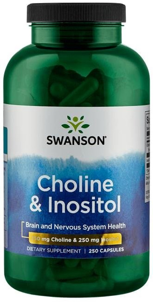 Swanson Choline and Inositol for Memory and Liver Support 250 Capsules