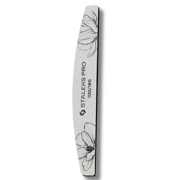 Staleks Expert Pro NFE-40 Crescent Mineral Nail File 100/180 Grit 25pcs