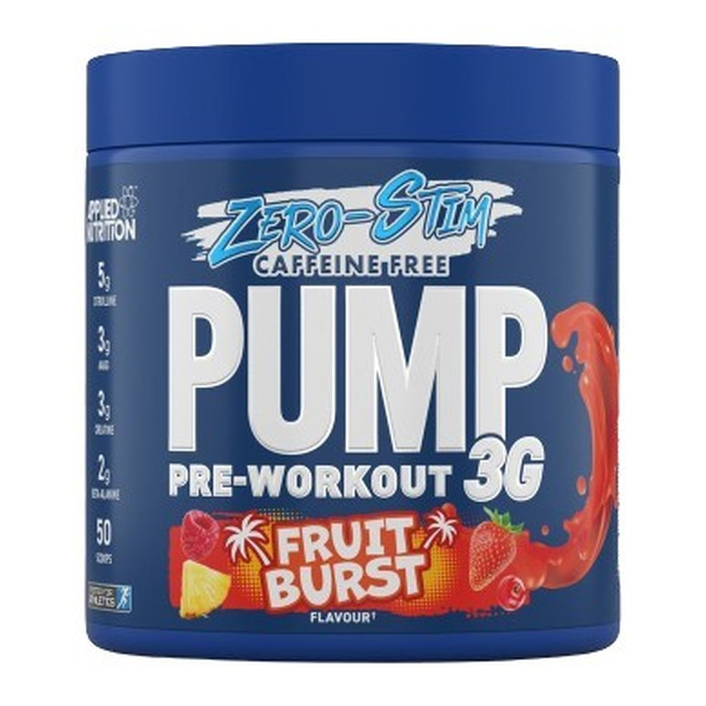 Pump 3G Pre-Workout (Zero Stimulant), Fruit Burst - 375g