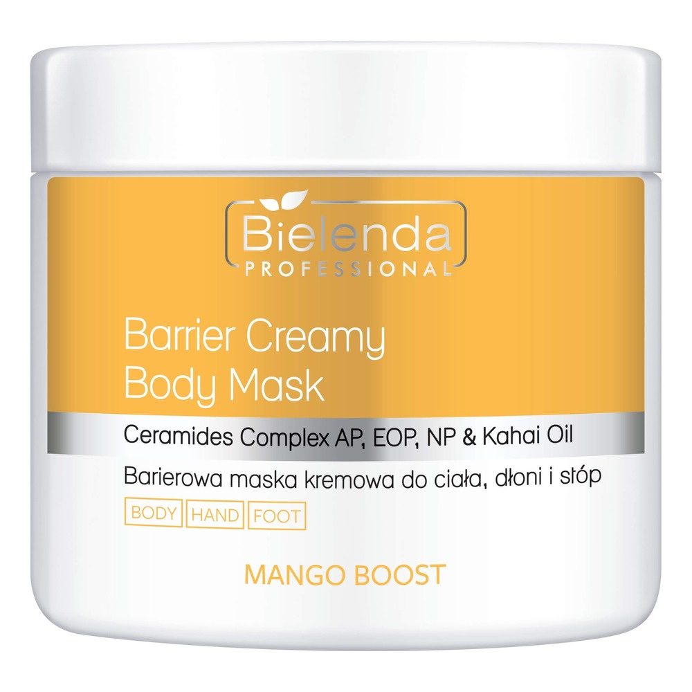 Bielenda Professional Mango Boost Barrier Creamy Mask for Body Hands and Feet 600g