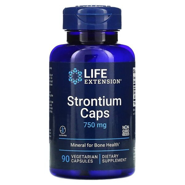 Strontium Caps, 750mg - 90 vcaps