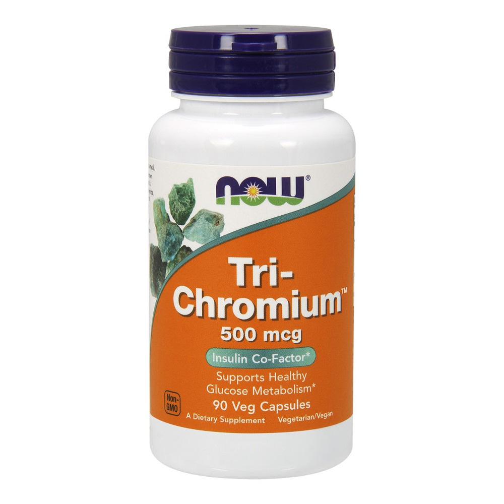 Now Foods Tri-Chromium 500mcg 90 Capsules