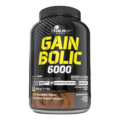 Olimp Gain Bolic 6000 Mass Gainer for Muscle Growth with Creatine Chocolate 3500g