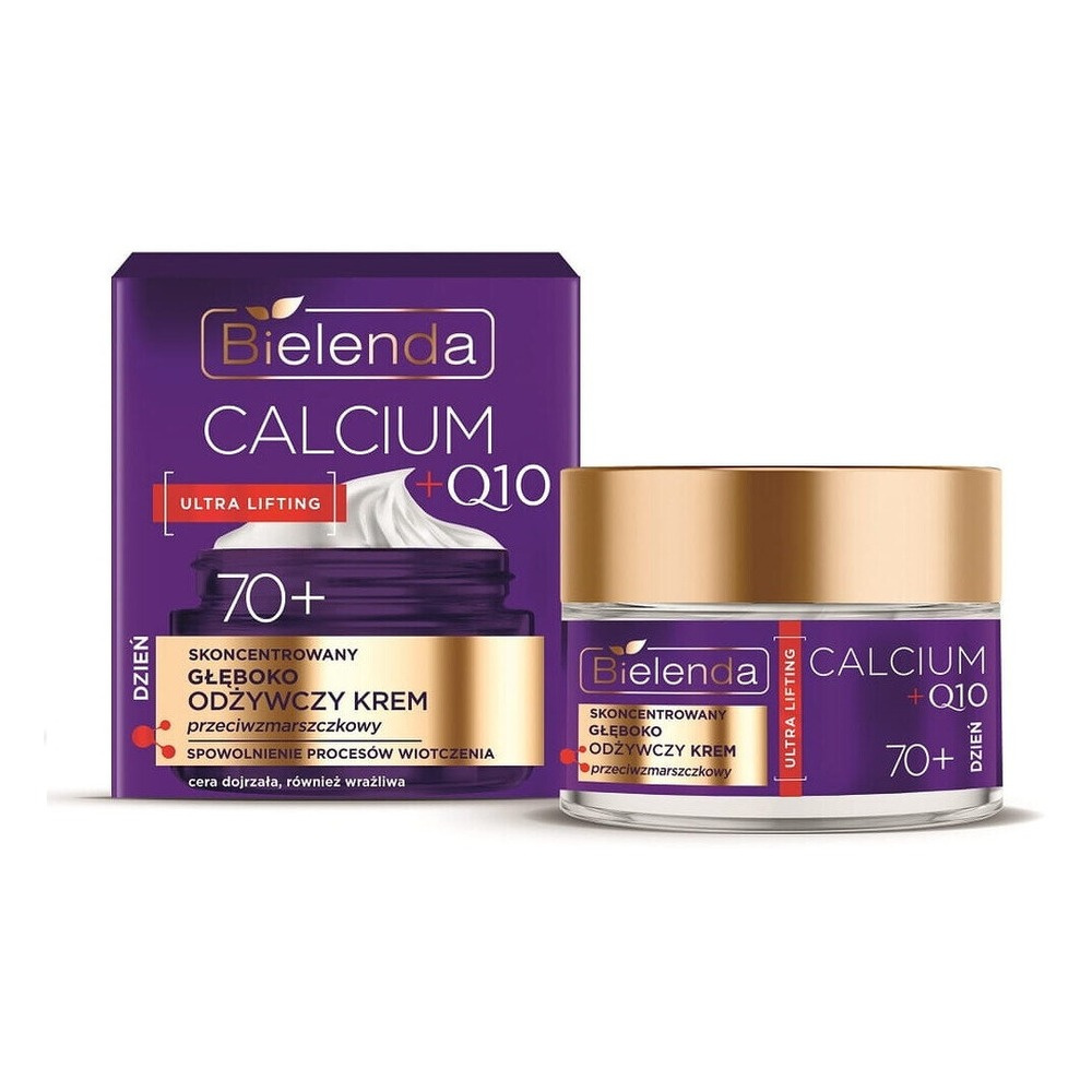Bielenda Calcium + Q10 Deeply Nourishing Anti-Wrinkle Cream 70+ 50ml