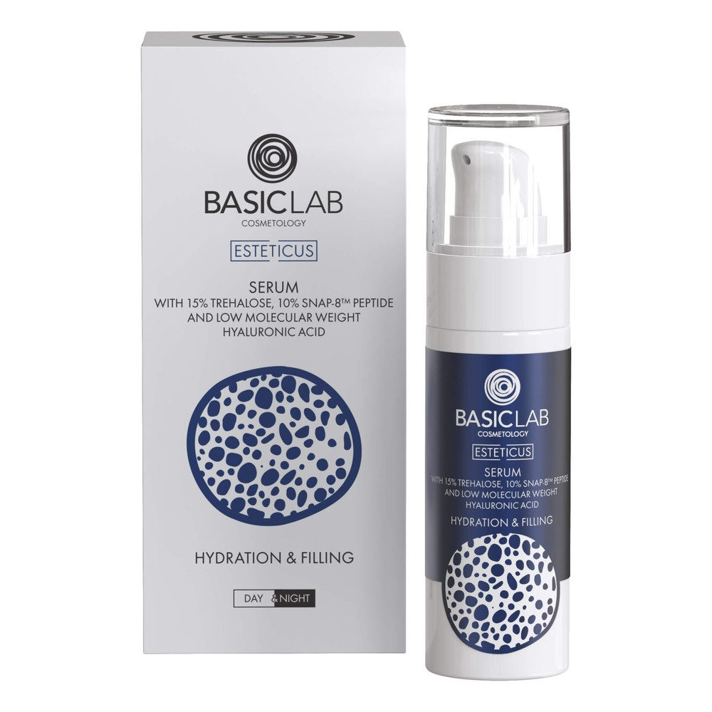 BasicLab Serum with Trehalose 15% and 10% Peptide Moisturizing and Filling 30ml