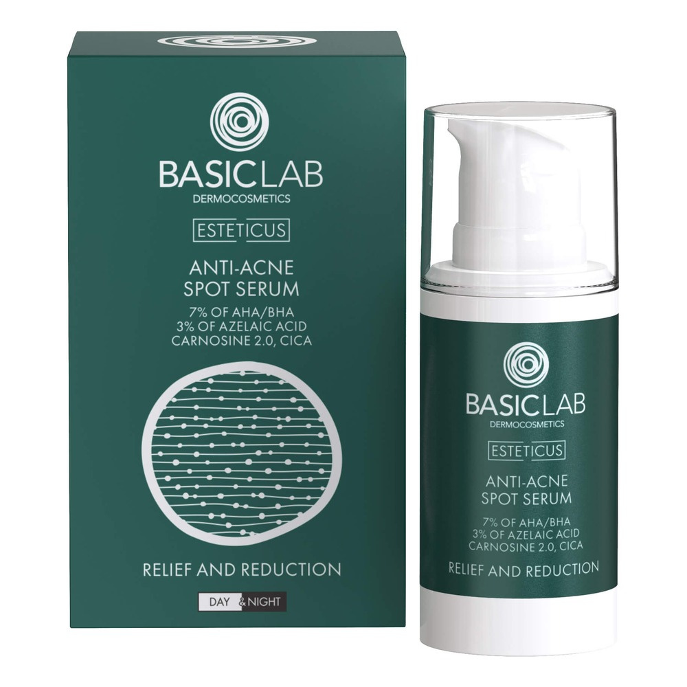 BasicLab Dermocosmetics Spot Serum for Microinflammatory Lesions for Problematic Skin 15ml