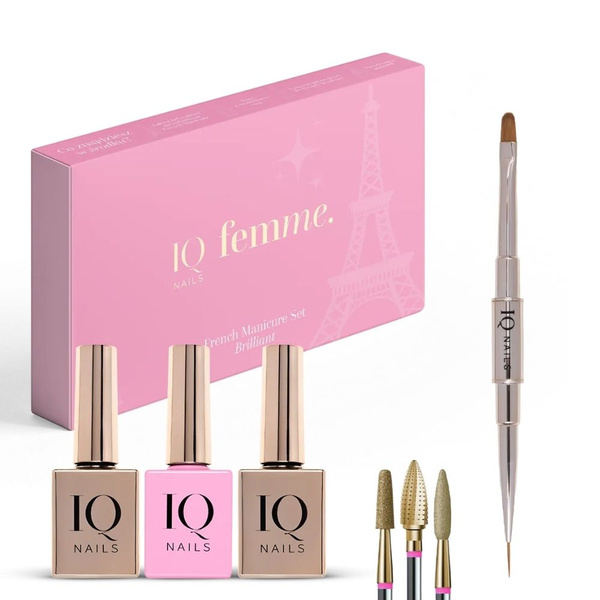 IQ Nails Brilliant Nail French Manicure Set