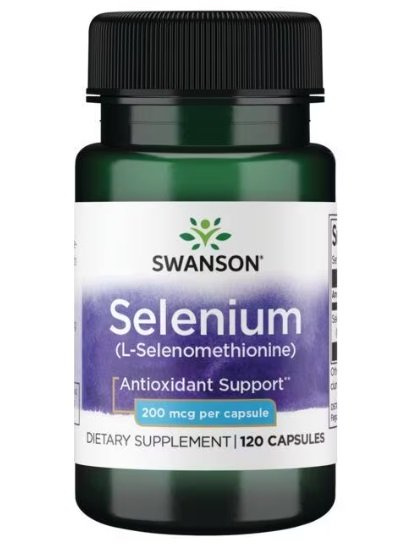 Swanson Selenium 200mcg for Immune and Thyroid Support 120 Capsules