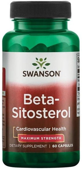 Swanson Beta-Sitosterol Maximum Strength for Normal Cholesterol 60 Capsules