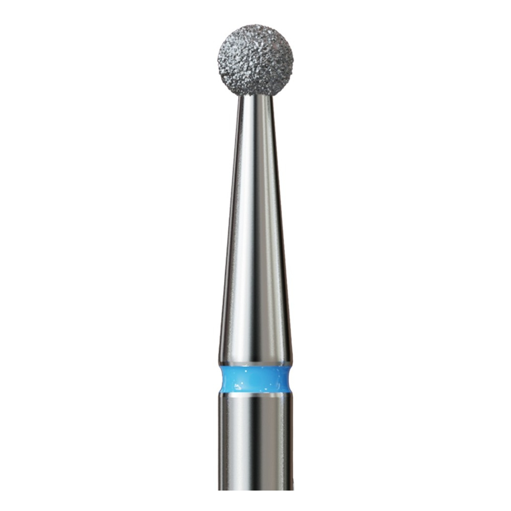 IQ Nails Diamond Nail Drill Bit Ball Shaped Medium Fine 2.1mm Abrasive Cuticle Removal 001.524.021 1 Piece