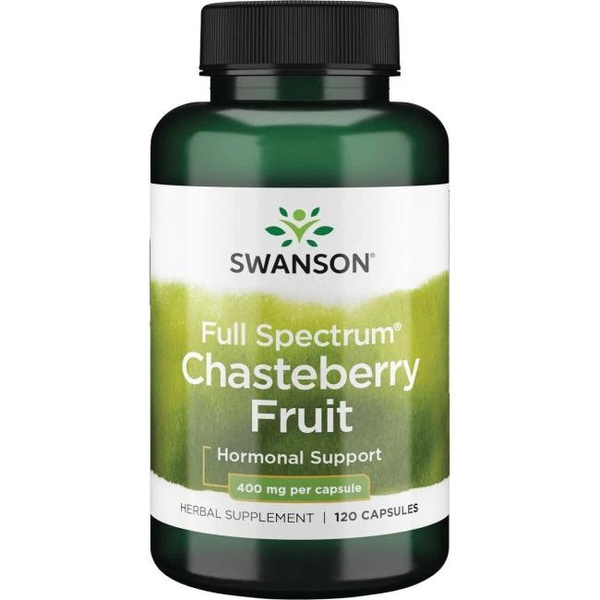 Swanson Chasteberry 400mg for Women's Hormonal Support 120 Capsules