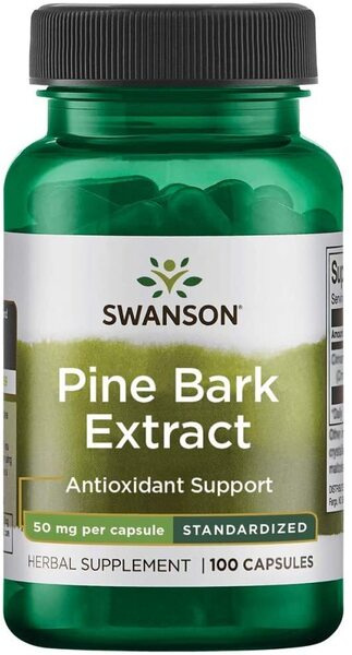 Swanson Pine Bark Extract 50 mg, 100 Capsules