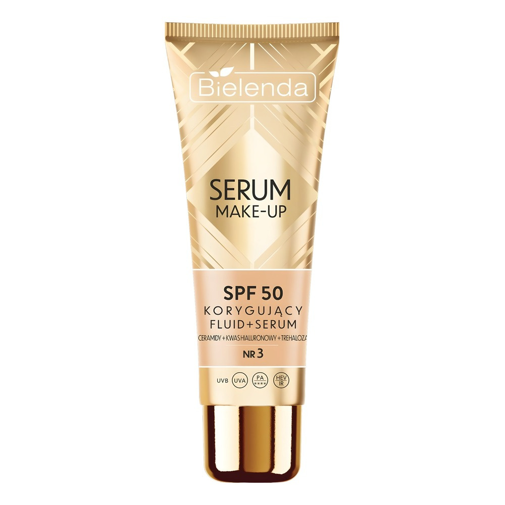 Bielenda Serum Make-Up Correcting Fluid and Serum SPF50 No. 3 Sunny Beige 30g