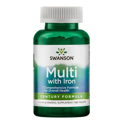 Swanson Multi with Iron Century Formula 130 Tablets