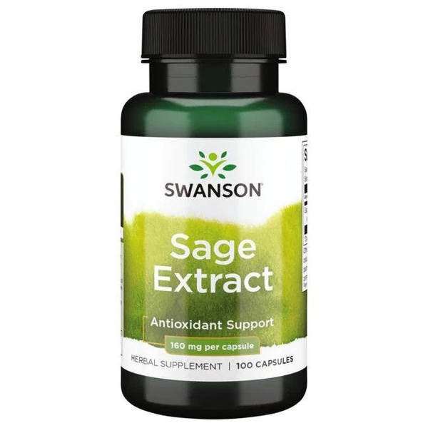 Swanson Sage Extract 160mg - Salvia Officinalis 100 caps