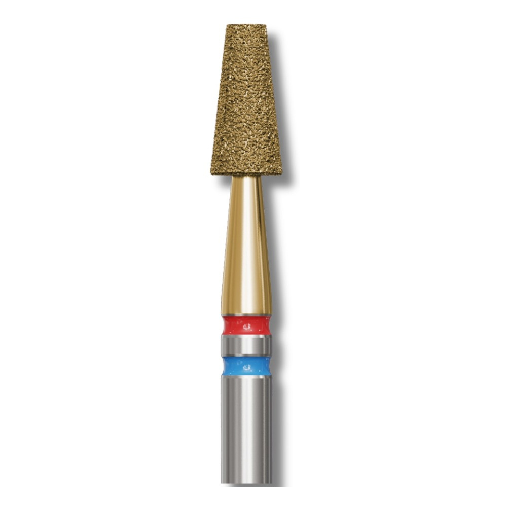 IQ Nails Diamond Nail Drill Bit DuoFrez Truncated Cone Fine/Standard 3.1mm ZRN Coating Manicure Pedicure 171.FM.031Z 1 Piece