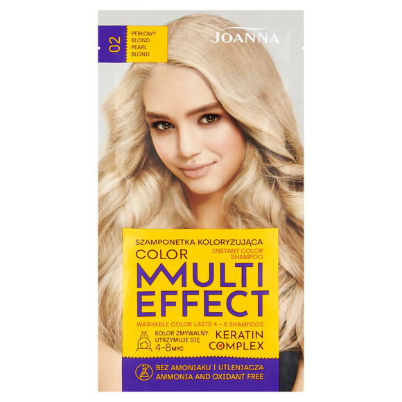 Joanna Multi Effect Coloring Shampoo 02 Pearl Blond 35g