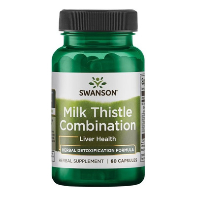 Swanson Milk Thistle Combination Herbal Complex for Liver Support 60 Capsules